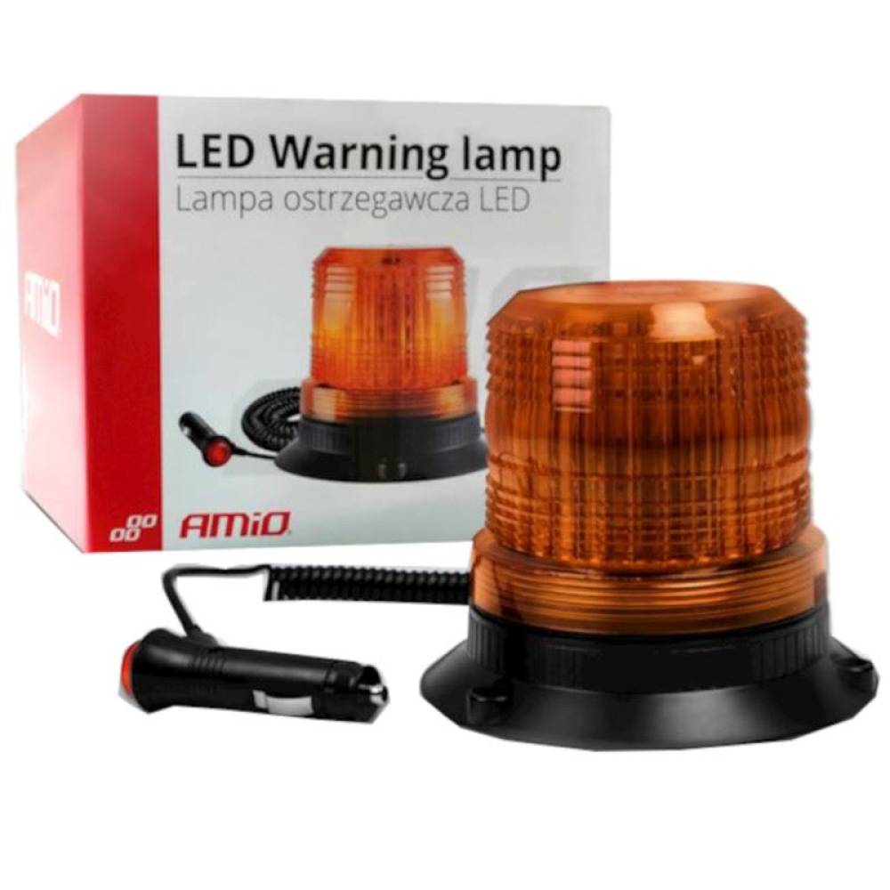 Girofar 12/24V, h122, LED, prindere cu 3 suruburi sau magnet, 01503 Amio
