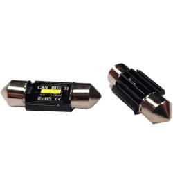 Set 2 becuri sofit 12V/24V C5W 31mm, 1 Led SMD 1860 UltraBright, CANBUS 02441 Amio