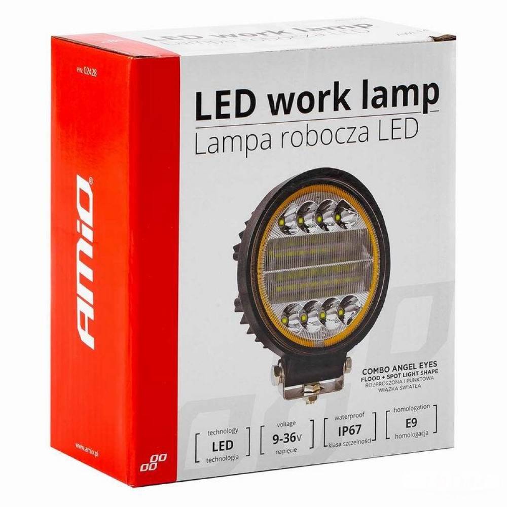 Proiector lucru fi115, LED, 9-36V / 42W, 3360lm, Combo si AngelEye AWL14 02428 Amio