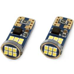 Set 2 becuri T10e, 18 LED-uri tip SMD2016, 12-24V, W5W, CANBUS 01292 Amio