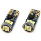 Set 2 becuri T10e, 18 LED-uri tip SMD2016, 12-24V, W5W, CANBUS 01292 Amio