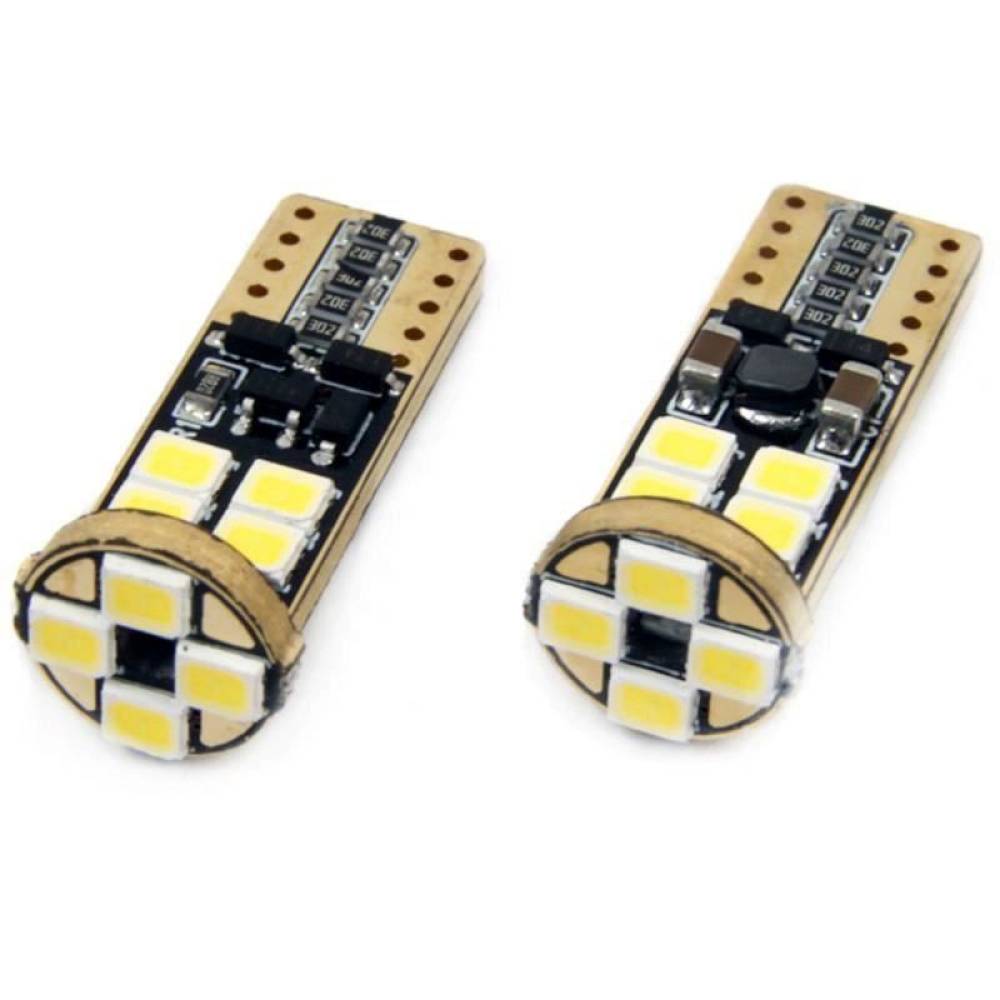 Set 2 becuri T10e, 12 LED-uri SMD 2835, 12-24V, W5W, CANBUS 01636 Amio Set 2 becuri T10e, 12 LED-uri SMD 2835, 12-24V, W5W, CANBUS 01636 Amio
