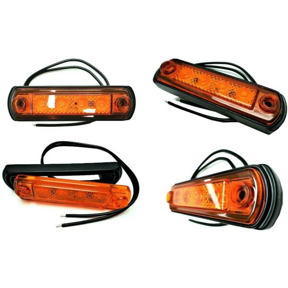 Lampa gabarit 110x31, LED, galbena, LD 676 Horpol