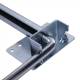 Opritor ușă galvanizat, lungime 475 mm / 265 mm, Solus TNO 490 Opritor ușă galvanizat, lungime 475 mm / 265 mm, Solus TNO 490