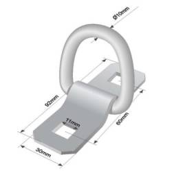 Inel ancorare podea fi10, L 92mm, max 2000kg, Solus UML
