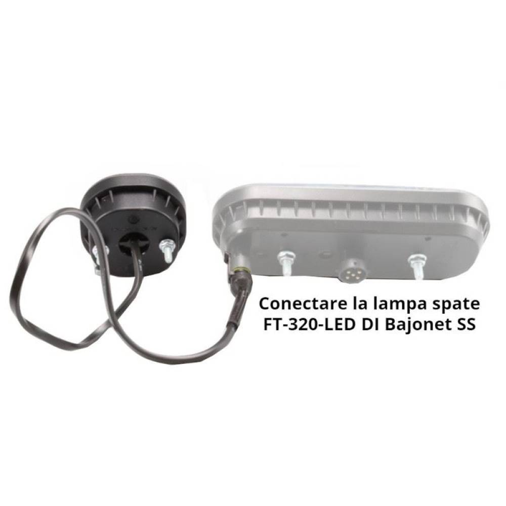 Lampa ceata 2 suruburi, 75x75, 12 LED-uri, FT-400 SS SuperSeal