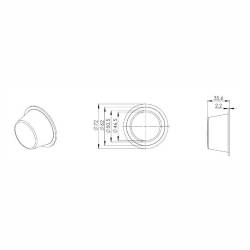 Set 2 bucati modul LED NEON, alb si rosu, pentru lampi gabarit, cablu 700mm, MDBC2611 Horpol