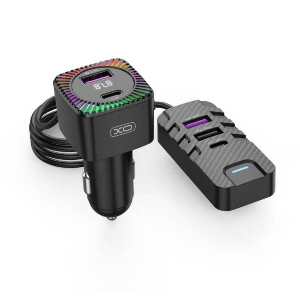 Modulator FM, MP3, bluetooth, USB-C PD30W, USB-A , microfon incorporat, \art XO-BCC13
