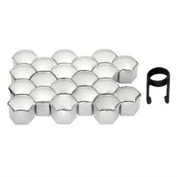 Set 21 capacele plastic, pentru prezoane 19inch, crom, G21304 Amio 