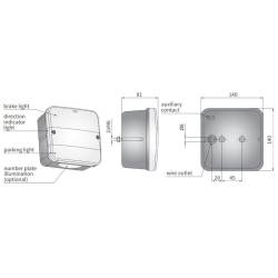 Dispersor lampa, 140x140, (pentru lampa LT2 .26600), A.41000 Wesem Dispersor lampa, 140x140, (pentru lampa LT2 .26600), A.41000 Wesem