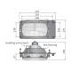 Far tip Daewoo Lublin 2, 246x136, reglaj electric, stanga, 43036 Wesem
