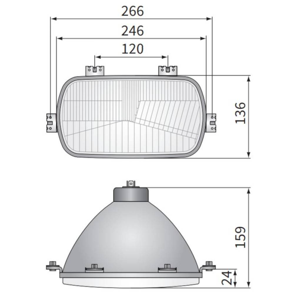 Element optic pentru far Lubin, Jelcz, Autoscan, cu pozitie, stanga/dreapta, 43010 Wesem
