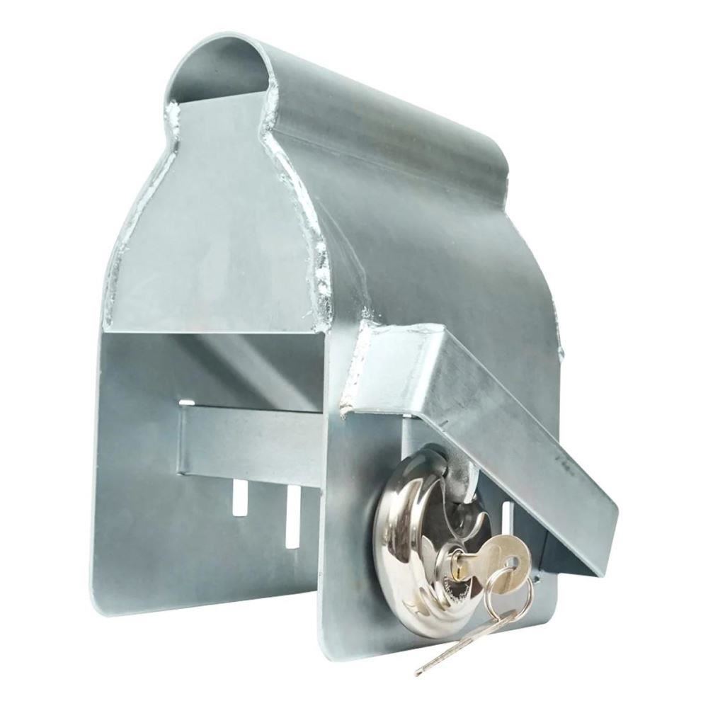 Antifurt remorca cu lacat, 11x11x21.7cm, pentru cupla remorca, BK90294