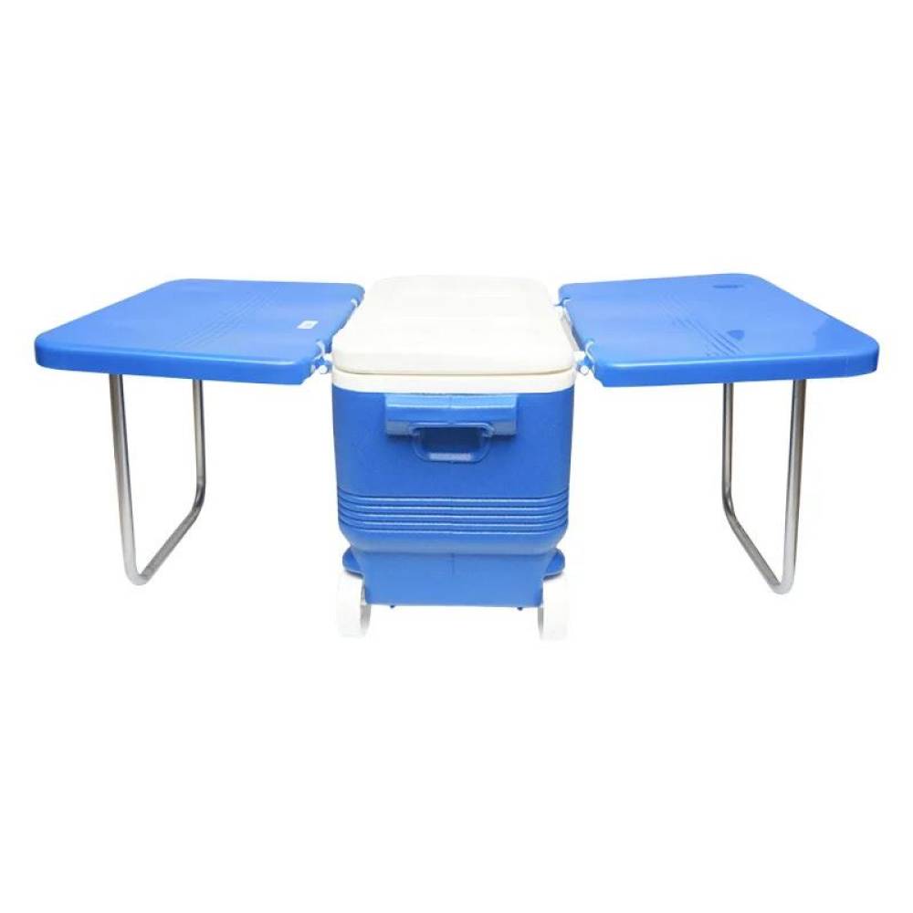 Lada frigorifica 45L cu masa si 2 scaune pliabile, cu roti, albastra  BK90326