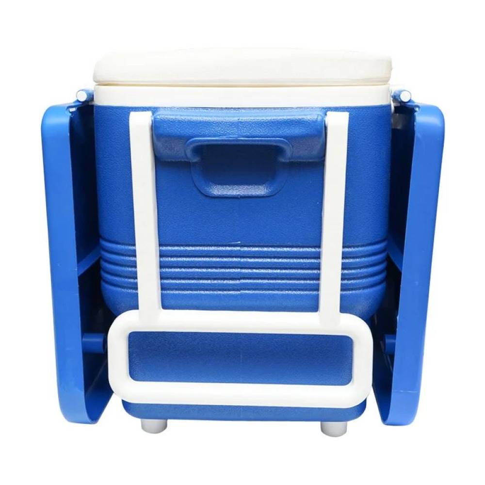 Lada frigorifica 45L cu masa si 2 scaune pliabile, cu roti, albastra  BK90326