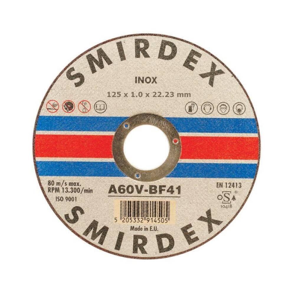 Disc taiere inox 125mm x 1.0mm, Smirdex