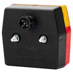 Lampa stop 96x90, 3 functii cu numar, 2 compartimente, cu mufa, dreapta, MD-002 P Bajonet Fristom