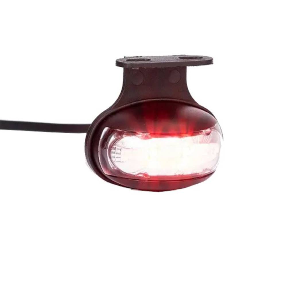 Lampa gabarit 60x32, ovala, 2 LED-uri cu suport, rosie, FT-012 C+K LED Fristom Lampa gabarit 60x32, ovala, 2 LED-uri cu suport, rosie, FT-012 C+K LED Fristom
