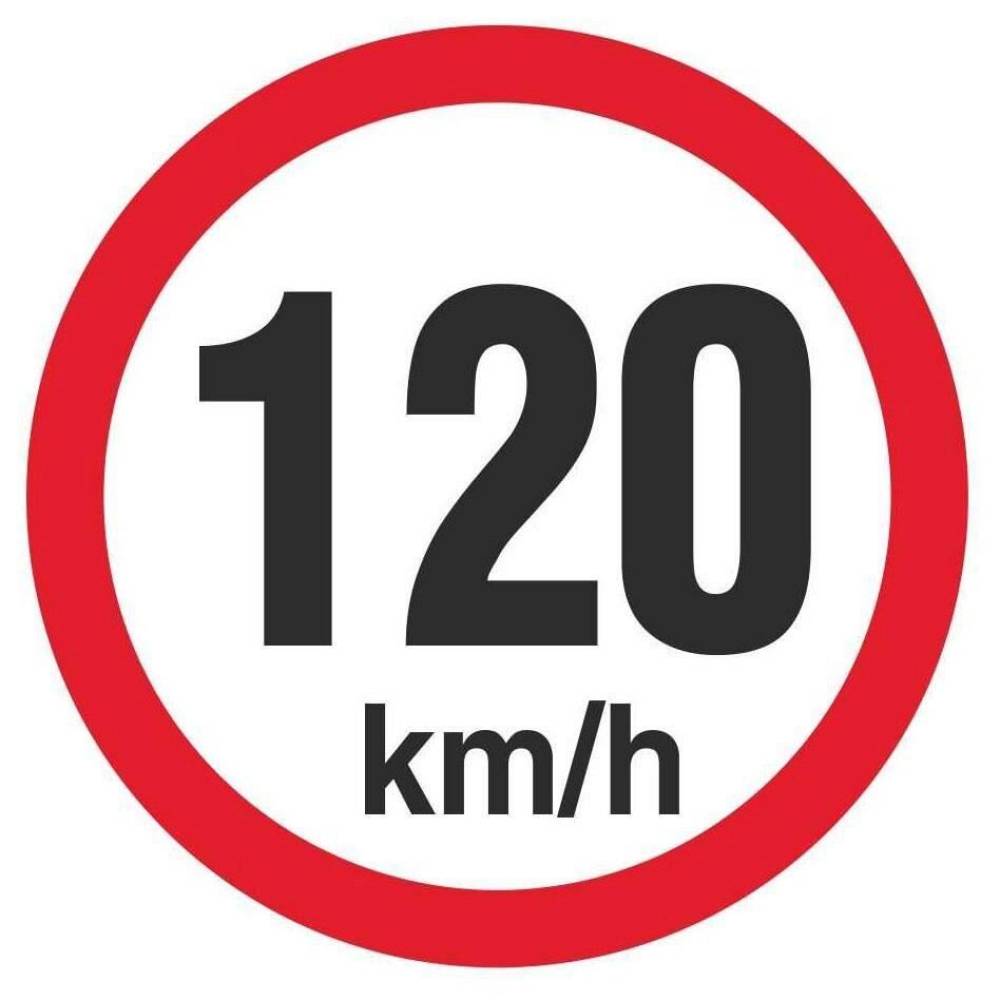 Autocolant reflectorizant limita viteza, fi15cm, 120km/h, 5201-120 Automax
