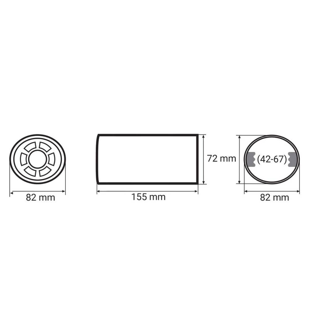 Ornament toba interior 42(67), exterior72x82, L150, 01306 Amio