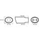 Ornament toba interior 35(52), exterior 60, L210, curbat, 01305 Amio Ornament toba interior 35(52), exterior 60, L210, curbat, 01305 Amio