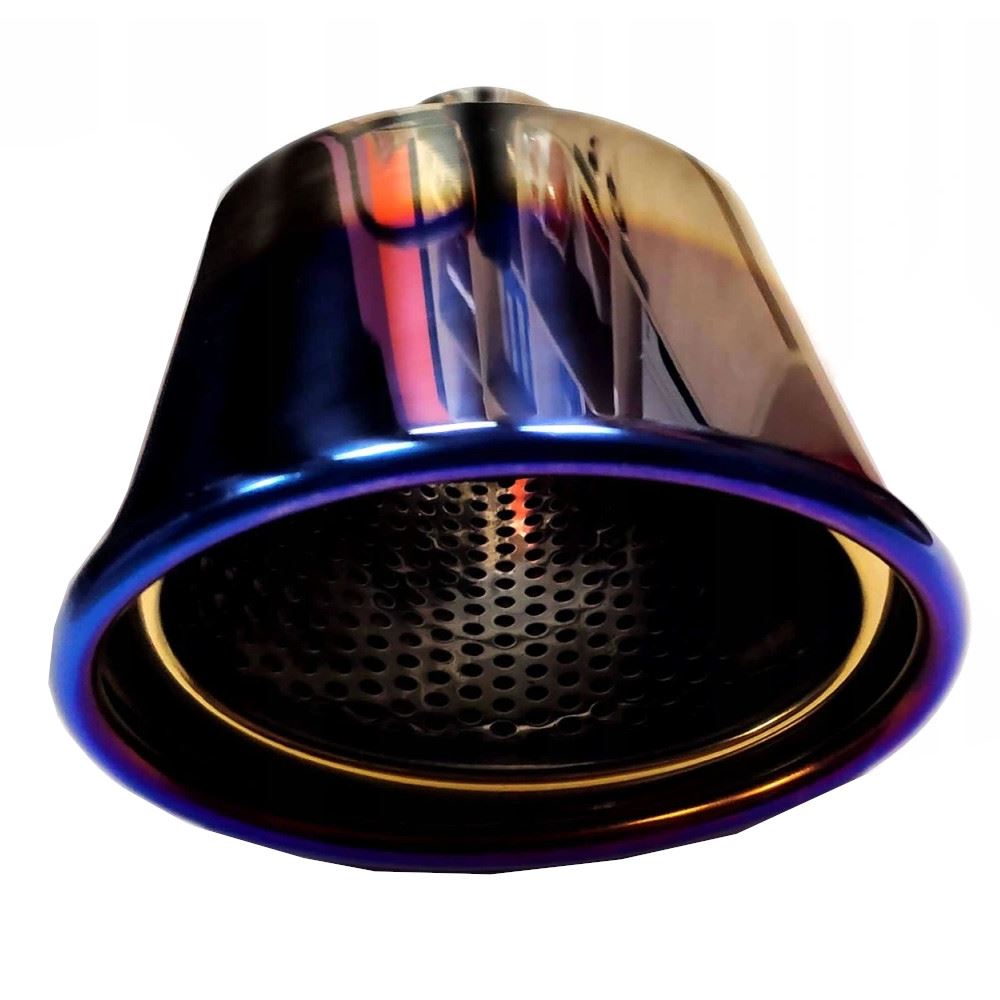Ornament toba interior 30(50), exterior 58, L180 oval, crom si albastru 02356 Amio
