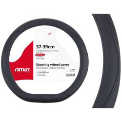 Husa volan 37-39cm neagra, sport, forma D-SHAPE, SWC-22-M, 02304 Amio Husa volan 37-39cm neagra, sport, forma D-SHAPE, SWC-22-M, 02304 Amio