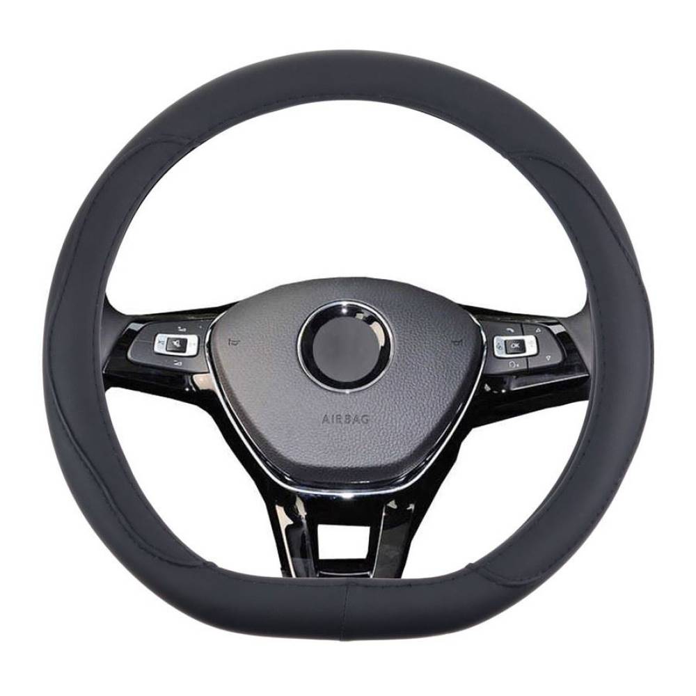 Husa volan 37-39cm neagra, sport, forma D-SHAPE, SWC-22-M, 02304 Amio