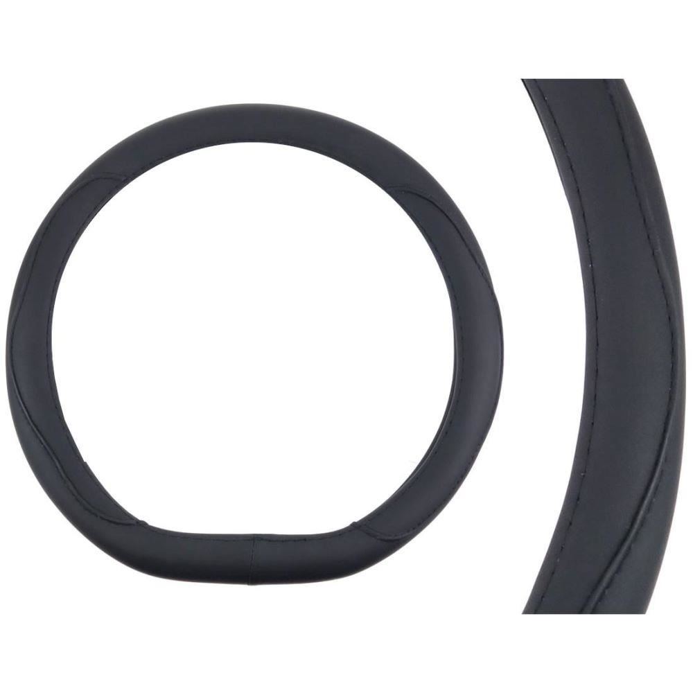 Husa volan 37-39cm neagra, sport, forma D-SHAPE, SWC-22-M, 02304 Amio