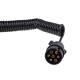 Cablu electric spiralat cu prize 7PIN 12V, max 6 m, 02390 Amio