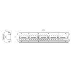 Proiector LED BAR, 370x78, 100 LED-uri, combo, 150W, 6500lm, LB0090 TruckLed
