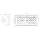 Proiector LED BAR 166x78, 40 LED-uri, combo, 60W, 2600lm, LB0087 TruckLed