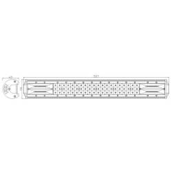 Proiector LED BAR 587x78, 108 LED-uri, combo, 162W, 7020lm, LB0080  TruckLed