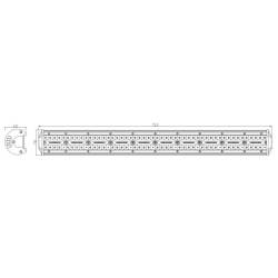 Proiector LED BAR 710x78, 200 LED-uri, combo, 300W, 1300lm, LB0095 TruckLed