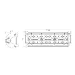 Proiector LED BAR 234x78, 60 LED-uri, combo, 90W, 3900lm, LB0088 TruckLed