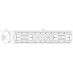Proiector LED BAR 378x78, 72 LED-uri, combo, 108W, 4680lm, LB0077 TruckLed