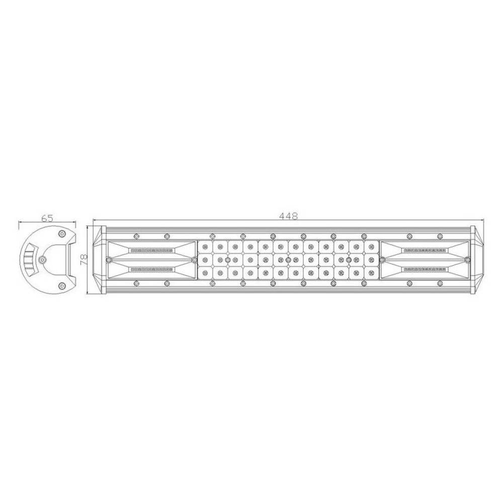 Proiector LED BAR 448x78, 84 LED-uri, combo, 126W, 5460lm, LB0078 TruckLed