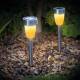 Lampa solara gradina cu senzor lumina, LED, imitatie flacara, 11231 GardenOfEden 