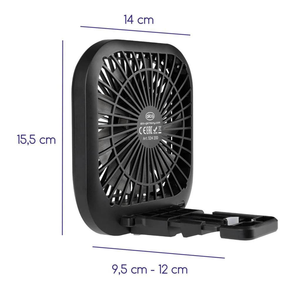 Ventilator cu USB, birou sau auto cu prindere tetiera 524.20 Alca