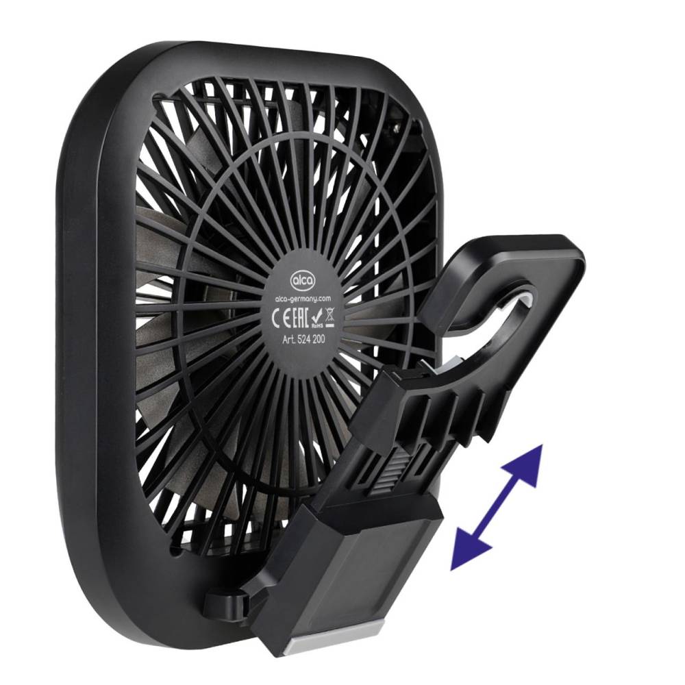 Ventilator cu USB, birou sau auto cu prindere tetiera 524.20 Alca