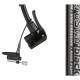 Pompa aer manuala cu manometru, AeroStar Black 10bar 216.30 Heyner