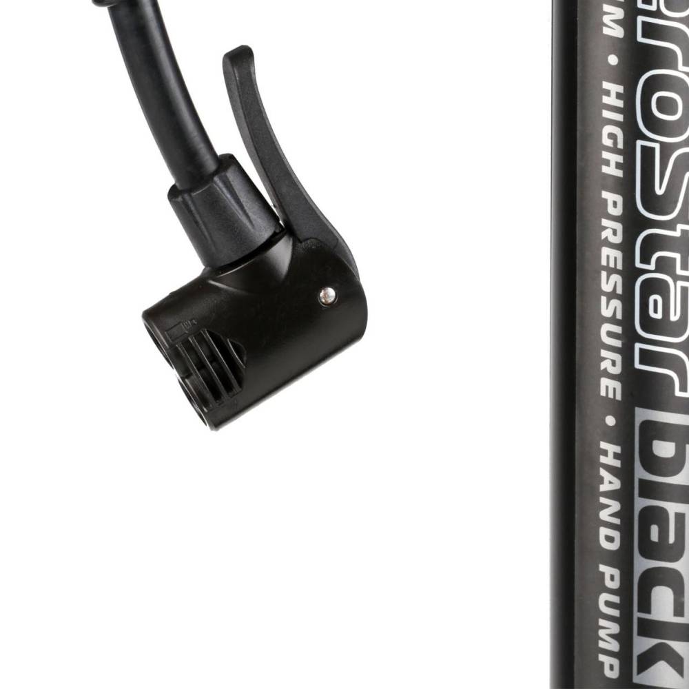 Pompa aer manuala cu manometru, AeroStar Black 10bar 216.30 Heyner