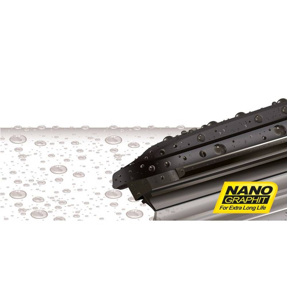 Stergator parbriz 16''- 40cm NANO grafit spate Rear Flat 001.62 Heyner