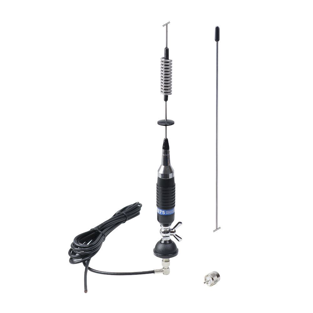 Antena statie 75cm cu fluture, cablu si mufa PL, S75CAB PNI
