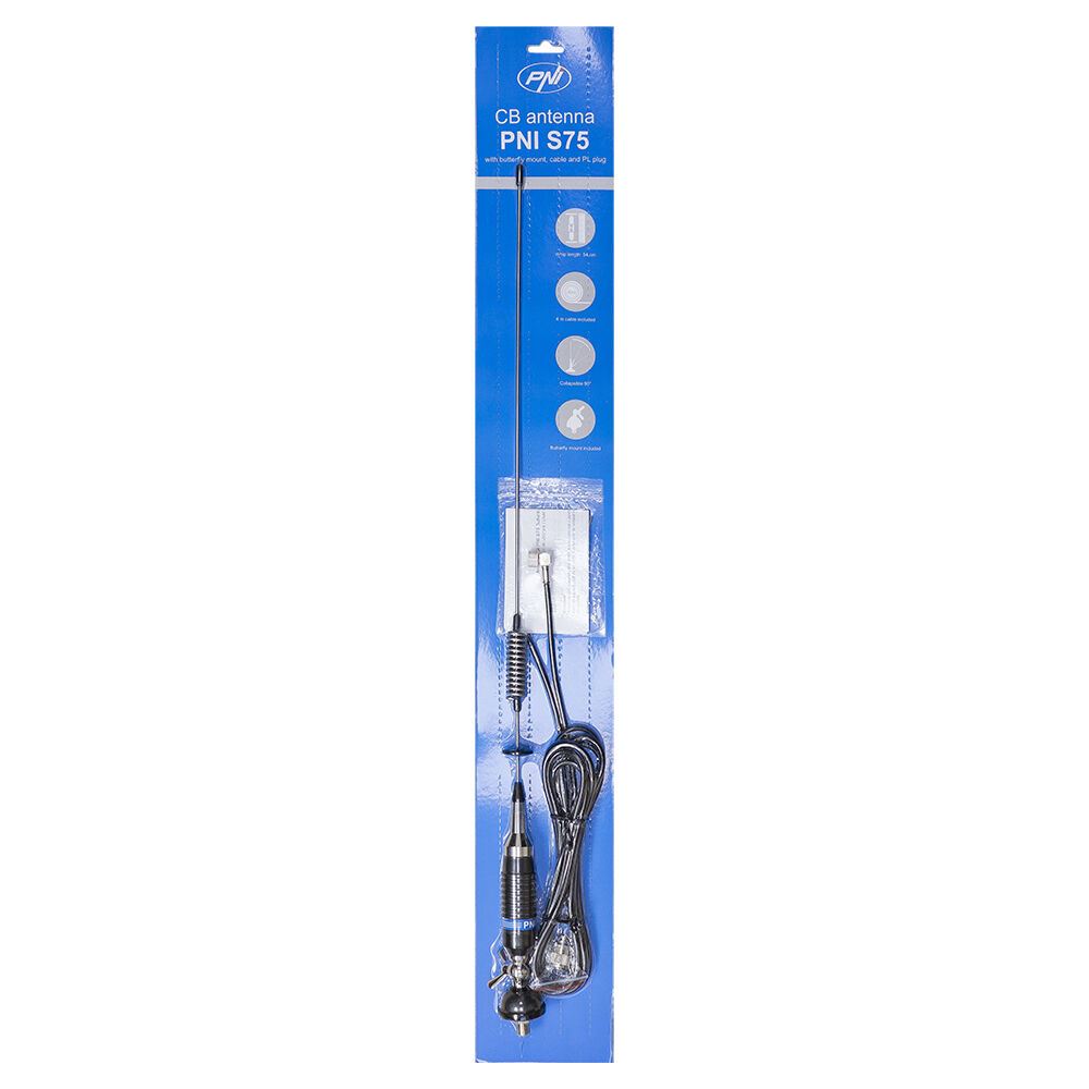 Antena statie 75cm cu fluture, cablu si mufa PL, S75CAB PNI