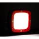 Proiector lucru 100x100, LED, aluminiu, 4100lm, 38W, Spot, rama rosie, FT-361 Fristom