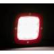 Proiector lucru 100x100, LED, aluminiu, 4100lm, 38W, Flood, rama rosie, FT-360 Fristom