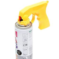 Maner pistol pulverizare pentru tub spray vopsea, galben, FOXGUNY Maner pistol pulverizare pentru tub spray vopsea, galben, FOXGUNY