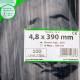 Set 100 coliere plastic 390x4.8mm, negre, 300028N damesa