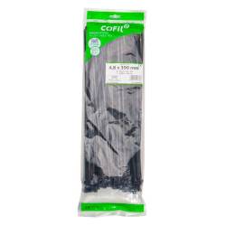 Set 100 coliere plastic 390x4.8mm, negre, 300028N damesa